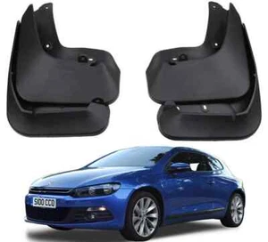 Genuine Front & Rear Splash Guards Mud Flaps For VW 2008-2018 SCIROCCO Coupe - Picture 1 of 7