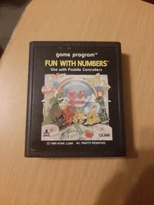FUN WITH NUMBERS for Atari 2600 - Very rare 1986 PICTURE LABEL - Tested, works! - Picture 1 of 8