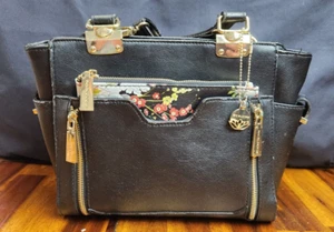 Big Budda Satchel with Floral Printed Pouch - Picture 1 of 4