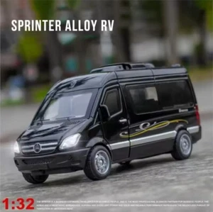 1:32 Mercedes-Benz Sprinter MPV Van Car Model Alloy Diecast Vehicle Sound Light - Picture 1 of 7