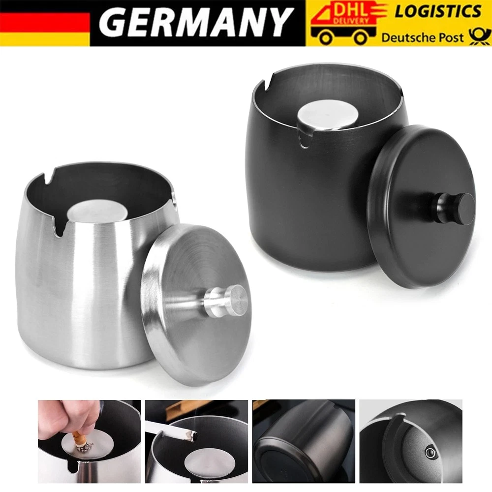 Strass Aschenbecher Aus Edelstahl – Glitzerndes Accessoire Für Drinnen & Draußen