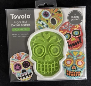 Tovolo Sugar Skull Cookie Cutters Cut and Press New - Picture 1 of 2