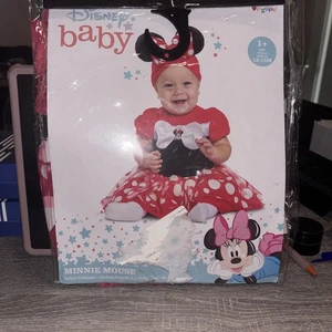 Disney Bebé Minnie Mouse Rojo Posh Vestido Infantil Halloween Disfraz 12-18 Meses - Imagen 1 de 3