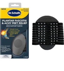 Dr Scholls Planter Fasciitis & Achy Feet Relief Arch Support Sleeves - Picture 1 of 8