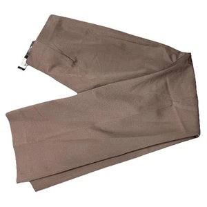 Pantaloni NIC & ZOE - marrone poli/viscosa, cerniera laterale, eleganti, taglia 2 vendita al dettaglio $108 - Foto 1 di 10