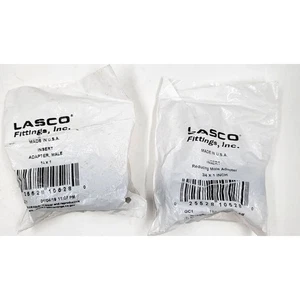 Lasco Pipe Thread Reducing Male Adapter  3/4" X 1" MPT x Insert Lot of 2 - Picture 1 of 3