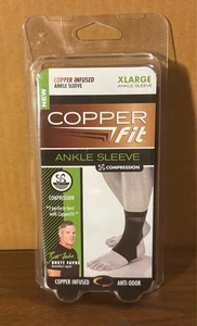 Copper Fit Infused Ankle Sleeve/Compression Sleeve Open Heel - Size XL - New/NIP - Bild 1 von 3