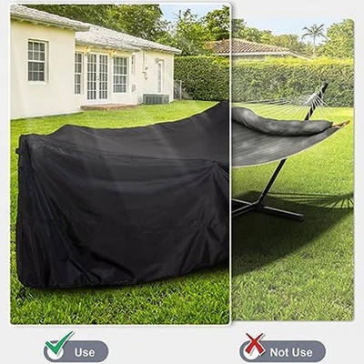 Outdoor Bezug für Hängesessel Oxford Stoff wasserabweisend schwarz - Bild 1 von 4