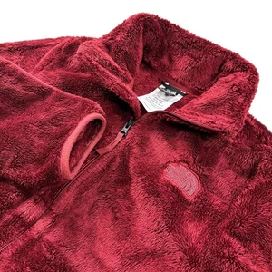 The North Face Womens Maroon Osito Fleece Jacket Full Zip Long Sleeve Size Small - Picture 1 of 8