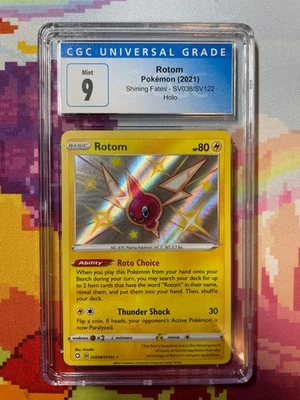 2021 Pokémon Shining Fates Rotom Holo SV038/SV122 CGC 9 Mint - Image 1 of 2