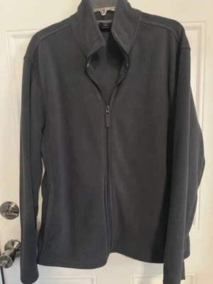 Starter 男式灰色抓绒全拉链户外运动谷仓工作夹克,尺寸 L — 第 1/4 张图片