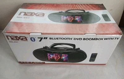 Naxa NDL-257 7" Bluetooth Reproductor DVD Boombox y TV Pantalla LCD Ranura USB AM/FM Foto 1 de 4