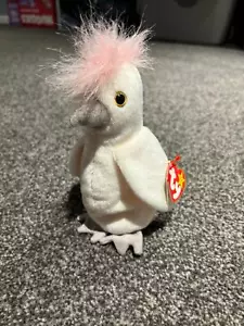 TY Beanie Baby Kuku the Cockatoo TAG ERRORS RARE RETIRED 1997/1998 Mint NWT - Picture 1 of 5