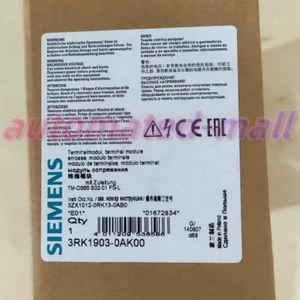 3RK1903-0AK00 NEW SIEMENS Terminal module Expedited Shipping 3RK19030AK00 - Picture 1 of 8
