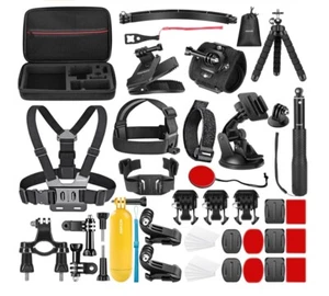 NEEWER 50 in 1 Action Camera Accessory Kit Compatible with GoPro Hero 12 11 10 9 - Picture 1 of 6
