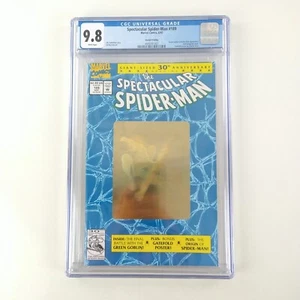 The Spectacular Spider-Man #189 CGC 9.8 NM/MT 2nd Print GOLD Holo 1992 - Picture 1 of 5