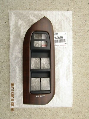 10 -19 TOYOTA LAND CRUISER PRADO FRONT LEFT SIDE MASTER WINDOW SWITCH BEZEL TRIM - Image 1 of 4