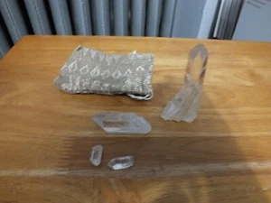 NATIVE AMERICAN HEALING BAG WITH CRYSTALS - Picture 1 of 2