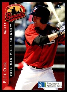 2014 Brandt Nashville Sounds Pete Orr Nashville Sounds #32