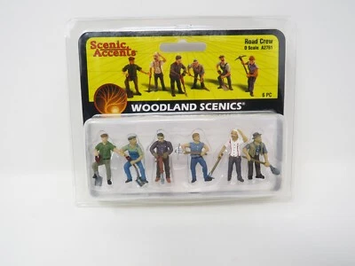 Woodland Scenics O 2761 Road Crew Construction Workers Hombres Personas Conjunto de figuras Foto 1 de 2