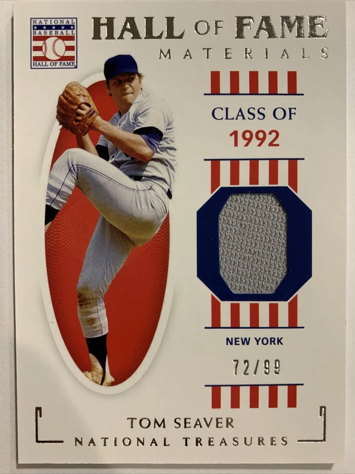 2021 PANINI HALL OF FAME TOM SEAVER 1992 METS JERSEY 72/99 - Image 1 of 1