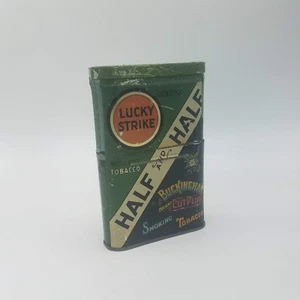 LUCKY STRIKE Half and Half Buckingham Cut Plug TOBACCO Tin - Picture 1 of 10
