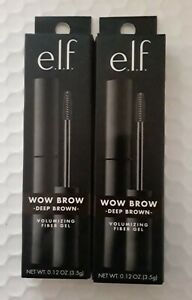 Lot Of 2 - e.l.f. Wow Brow Gel - Deep Brown-boxes are damaged thanks