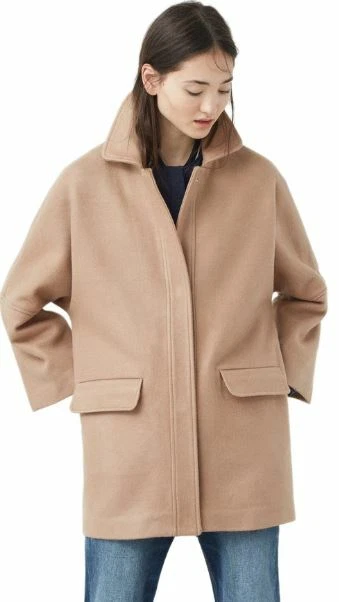Mango Cocoon Wool Blend Coat Camel UK Small LN007 JJ 02 - Image 1 of 3