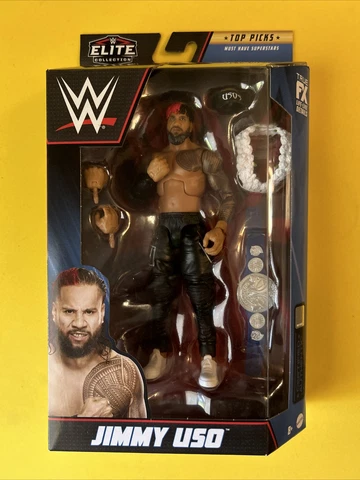 WWE Elite Top Picks Jimmy Uso Wrestling Action Figure 2023 Wave 4 Usos BRAND NEW Cover