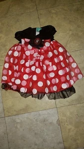 Disney Bebé Niñas Mini Ratón Vestido/Tutú Talla 12-18M Lunares Rojo Blanco Negro - Imagen 1 de 9