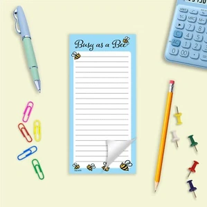 #1575 Beschäftigte Bienen-To-Do-Liste, Notizblock, Tagesplaner, Jotter, Notizen, Schreibpapier DL - Bild 1 von 5