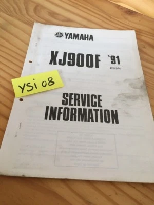 Yamaha XJ900F 1991 XJ900 F XJ 900 service information technique technical data - Photo 1/4