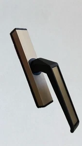 MANIGLIA CREMONESE Oro Bronzo Satinato PER INFISSI ANNI 70-80-90 ESTERNA INTERNA - Foto 1 di 3