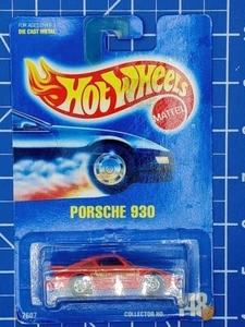 1991 Hot Wheels Blue Card Collector #148 PORSCHE 930 Red w/Chrome BW Spoke Wheel - Picture 1 of 5