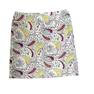 Talbots Skirt Women Size 4 Petite Floral Paisley Straight Colorful Academia - Picture 1 of 11