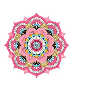 "Coloridas calcomanías de pared de vinilo para pegatinas de pared Boho Mandala extraíbles 06# 20.5"x 20.5" - Imagen 1 de 7