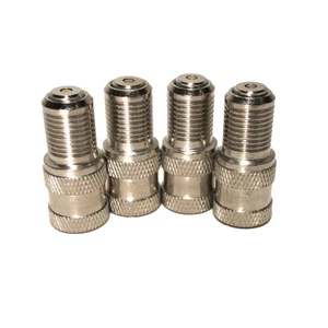 KEX Set of 4 Double Seal Inflate Through Type Valve caps for Trucks, RVs, and Se - Picture 1 of 3