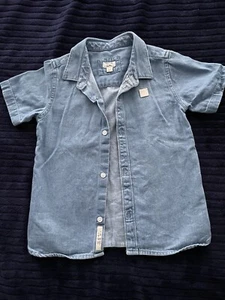 RIVER ISLAND MINI BOYS BLUE DENIM SHIRT AGE 2-3 YEARS EXCELLENT CONDITION - Picture 1 of 3
