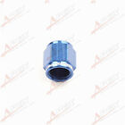 An4 -4An 1/4" Aluminum Tube Nuts Fitting Adapter Blue