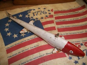Henry G MAX Wood Fish Fishing SPEARING Decoy Lure Tackle FERGUS FALLS MINNESOTA - Picture 1 of 13