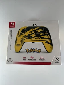 PowerA OFFICIAL Pokémon Wired Controller Lightning Pikachu Nintendo Switch New - Picture 1 of 5