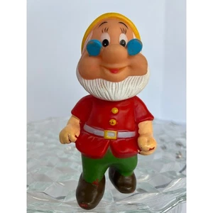 Figurina vintage anni 60 Walt Disney Dopey PVC Hong Kong - Foto 1 di 2