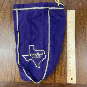 Crown Royal Country lila Texas State Outline Kordelzug Flaschentasche - Bild 1 von 3
