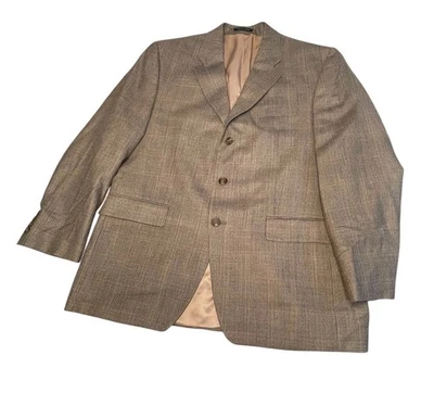 Blazer Abrigo Deportivo Lauren Ralph Lauren Pata de Gallo Ventana Lana Seda Hombres 42R Foto 1 de 4