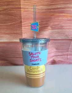 Salute Your Shorts Camp Anawanna Tumbler Straw Nick Box Nickelodeon 2021 New Cup - Picture 1 of 6