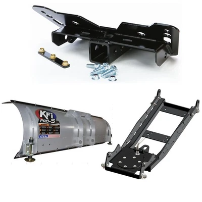 Kit de arado KFI para Polaris Ranger ETX tamaño mediano 2015-2016 con hoja de acero de 72" Foto 1 de 3