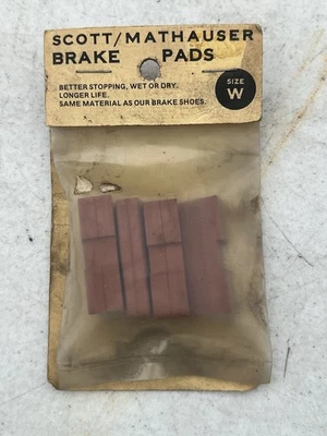 NUEVO DE STOCK JUEGO DE PASTILLAS DE FRENO Scott/Mathauser (4) Talla W Weinmann Universal SunTour de colección Foto 1 de 3