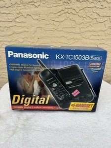 Panasonic KX-TC1503B Black 900MHz Cordless Phone Call - Picture 1 of 4