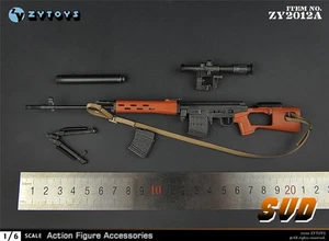 Zytoys 1/6 Scale SVD Sniper Rifle Weapon Plastic Model For 12'' Action Figure  - Bild 1 von 6