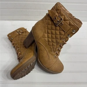 G by Guess Botines Marrón Tacón Botas Acolchadas Tacones Talla 7.5 - Imagen 1 de 7